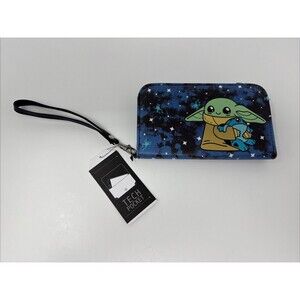 NEW Star Wars The Mandalorian Grogu Frog Tech Wallet Wristlet